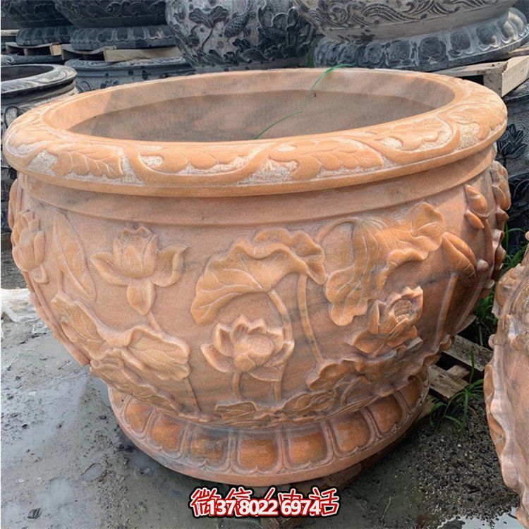 精美仿古大理石石雕擺件，點(diǎn)綴室內(nèi)庭院，完美裝點(diǎn)魚(yú)缸