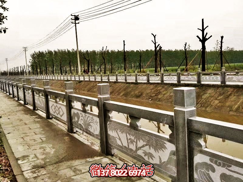 美化城市河道，完美防護(hù)欄桿，大理石裝飾