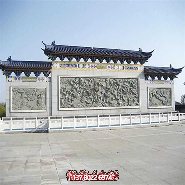 大理石雕刻景觀浮雕、大型影壁壁畫、雕塑藝術(shù)裝置