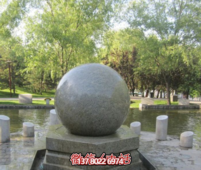 公園景觀裝飾小型大理石風(fēng)水球石雕