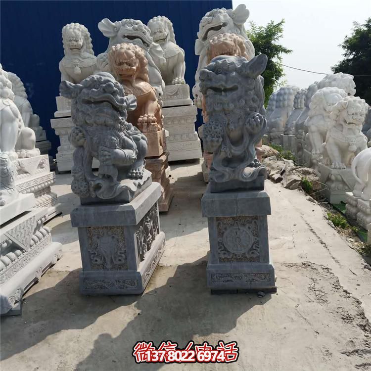 精美獅子大理石石雕，為庭院、公司、門(mén)口添彩