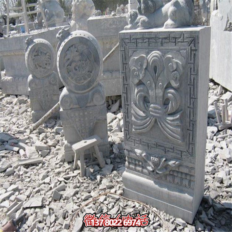 美麗的大理石抱鼓石雕塑，為你的園林景觀增添無(wú)限魅力