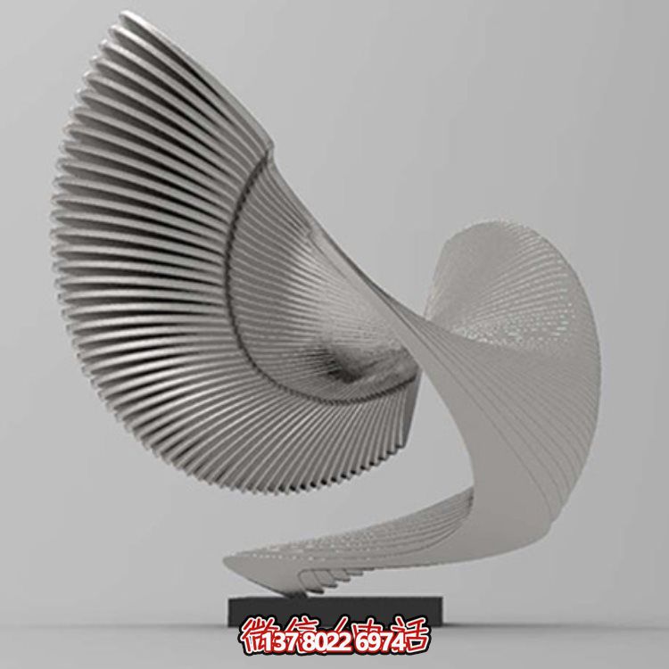 抽象不銹鋼戶(hù)外擺件，室內(nèi)創(chuàng)意園林景觀裝飾