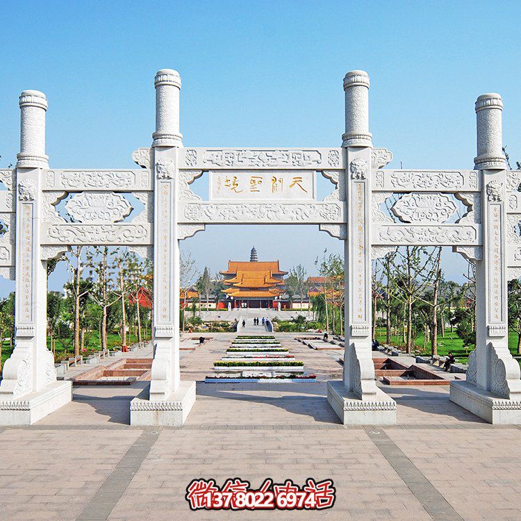 精美大理石石雕多門(mén)牌坊雕塑，讓你領(lǐng)略大理景區(qū)的精彩