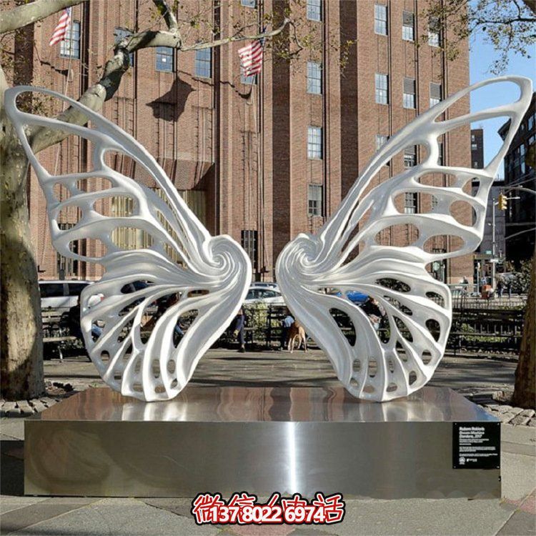 精致的不銹鋼景觀蝴蝶擺件，裝點你的別墅小區(qū)