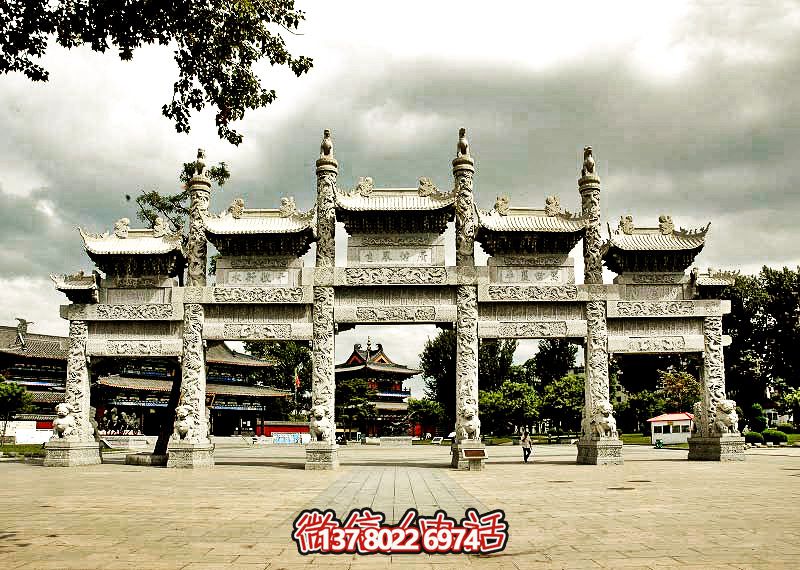 五門浮雕牌坊，美化大型景區(qū)廣場