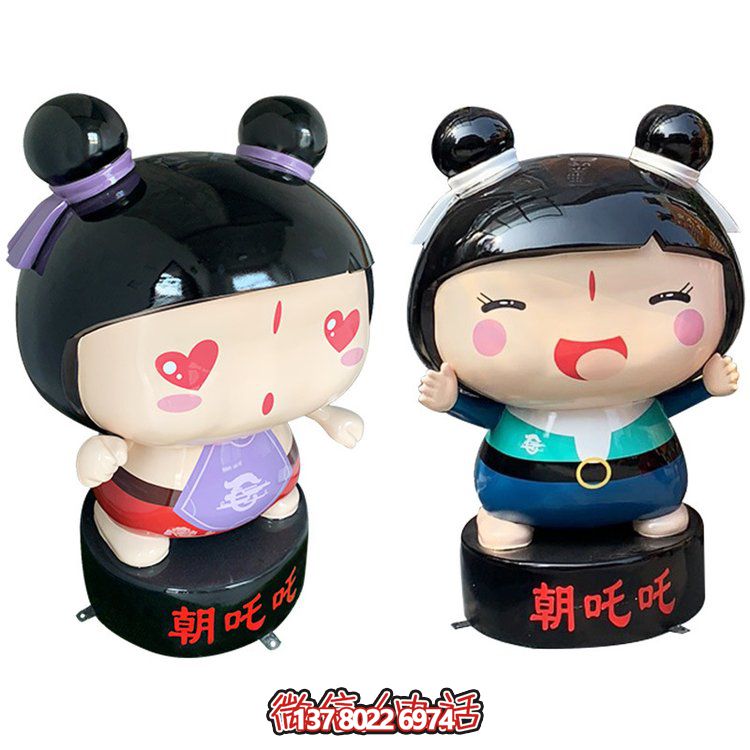 玻璃鋼公仔擺件，精美卡通裝飾品