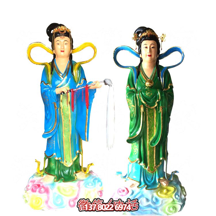 七仙女玻璃鋼雕塑，打造完美園林