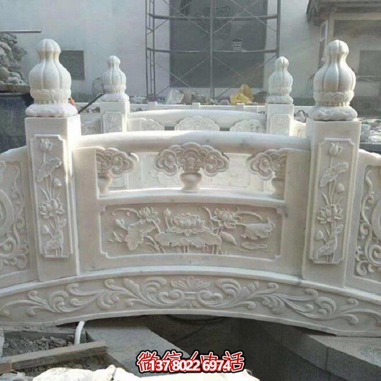 欣賞大理石雕塑的美景，玩轉(zhuǎn)庭院石拱橋