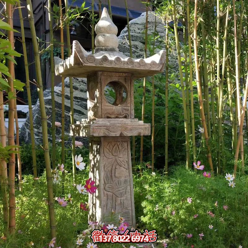 華麗的青石燈籠，點綴你的園林