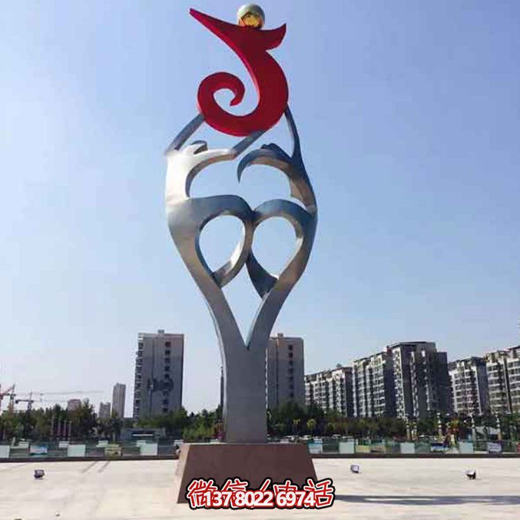 創(chuàng)意大型不銹鋼景觀擺件，點綴戶外廣場園林