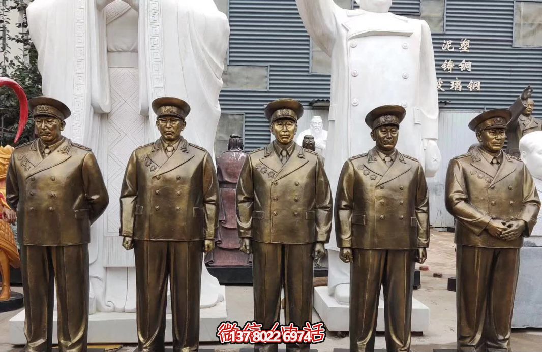 仿銅偉人元帥玻璃鋼雕塑，締造景區(qū)世界十大經(jīng)典