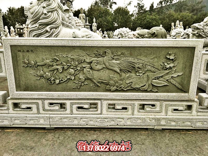 大理石綠浮雕欄桿，為景區(qū)裝飾錦上添花