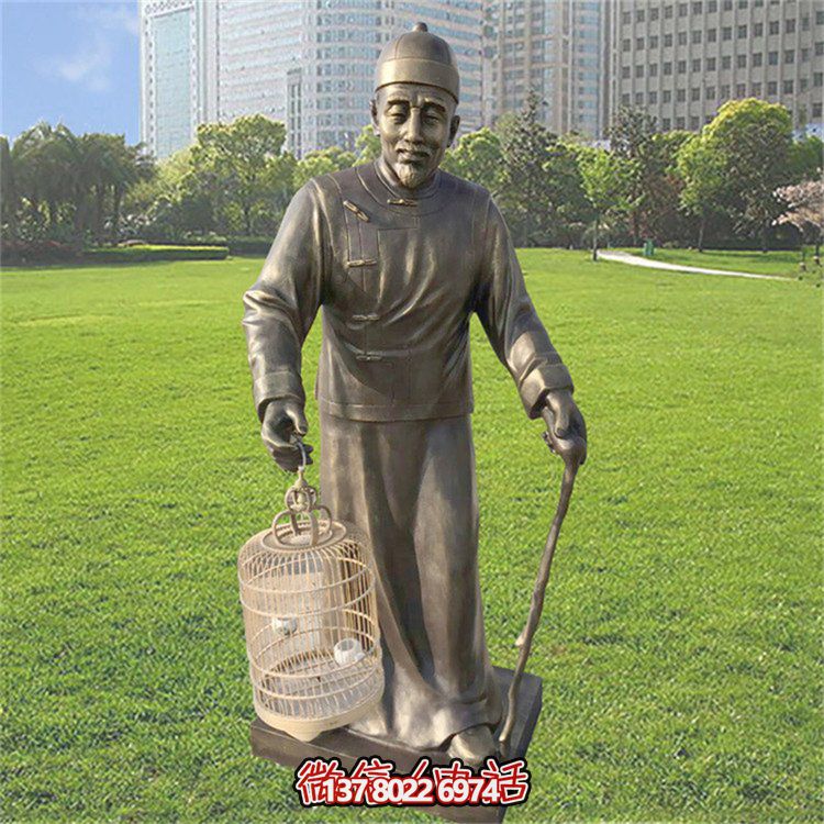 仿古風格玻璃鋼雕像，為公園提供優(yōu)雅的民俗裝飾