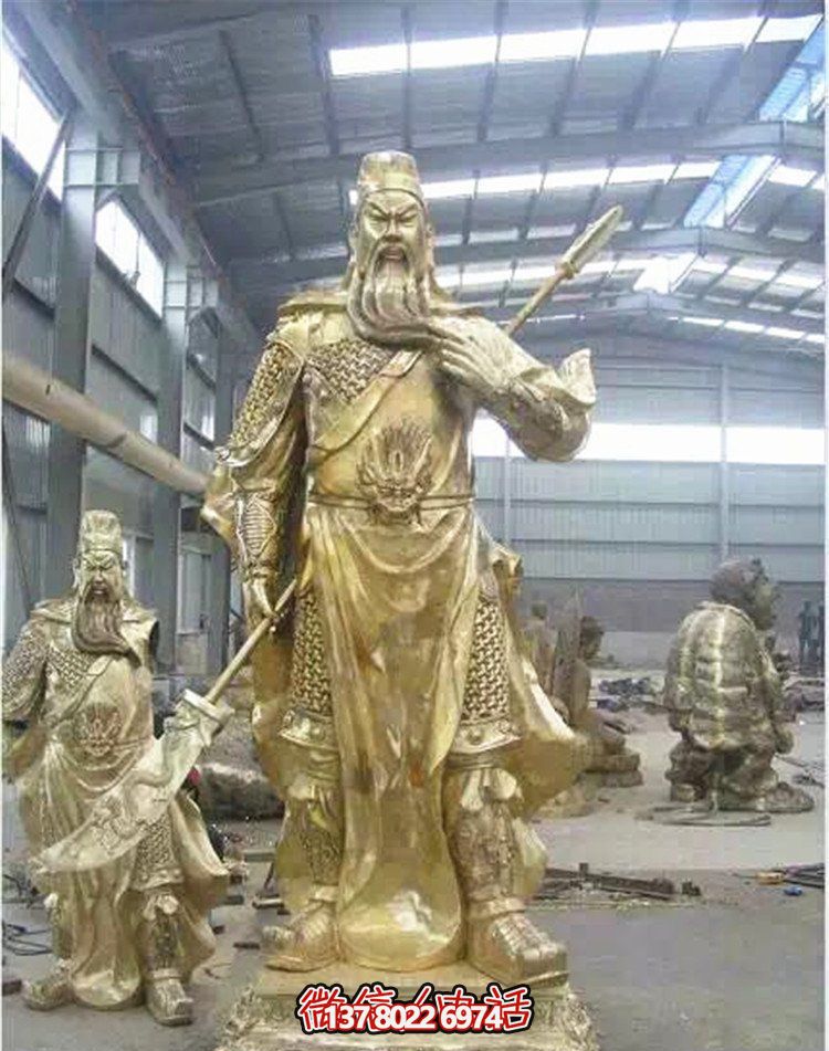 關(guān)公鎏金雕塑，讓企業(yè)招財(cái)更加順利