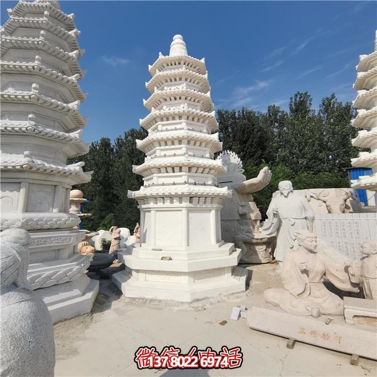 經(jīng)典漢白玉寶塔，打造完美園林景觀