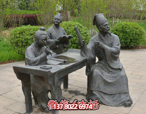 古代庭院景區(qū)，一起讀書、雕塑、感受古風(fēng)