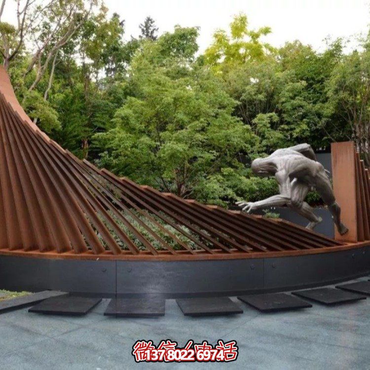 不銹鋼景觀雕塑，創(chuàng)意裝點(diǎn)公園戶外園林
