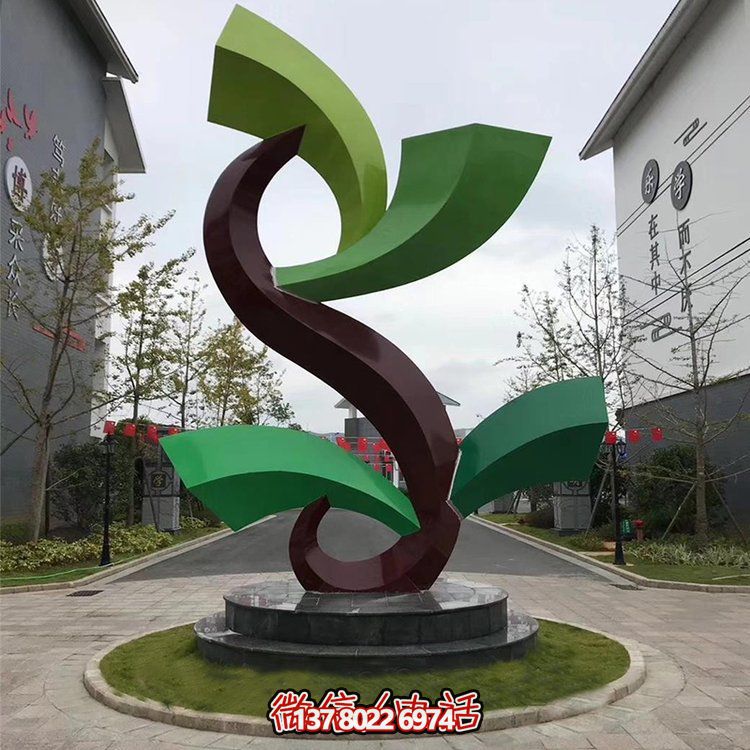 雕塑般的不銹鋼創(chuàng)意景觀，為你的小區(qū)或別墅增添幾何美感