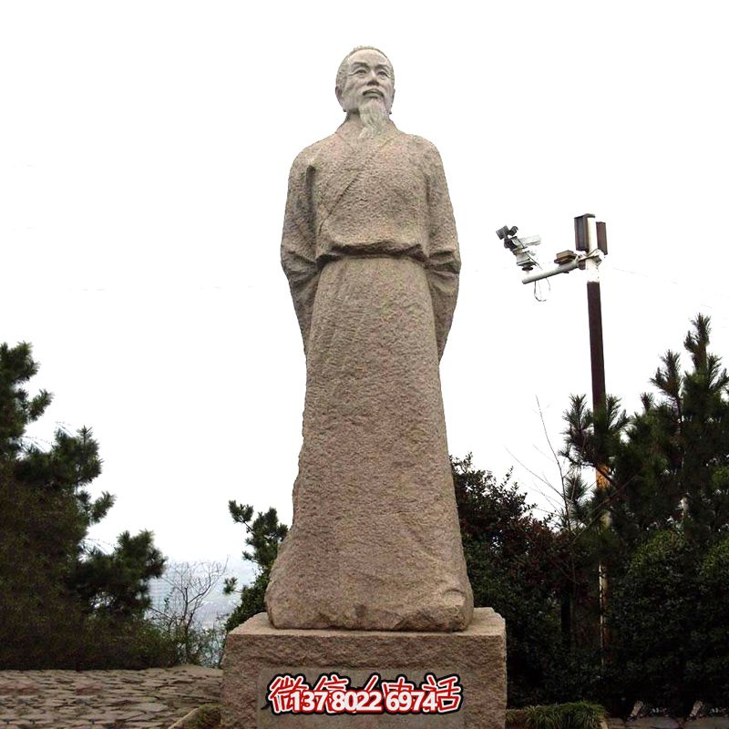 賀知章砂巖石雕像，感受歷史魅力