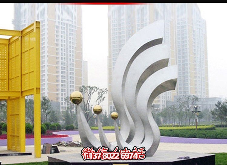 鳳凰不銹鋼雕塑，點(diǎn)亮公園廣場