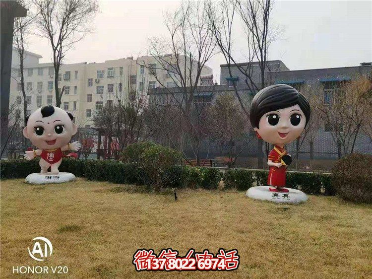 藝術(shù)玻璃鋼雕塑，點綴美麗園林景觀