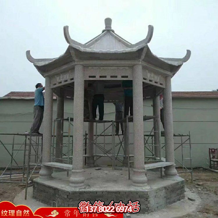 創(chuàng)意涼亭大理石雕塑，為戶外公園帶來獨(dú)特魅力