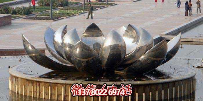 室外不銹鋼噴泉雕塑，讓廣場與公園更加美麗