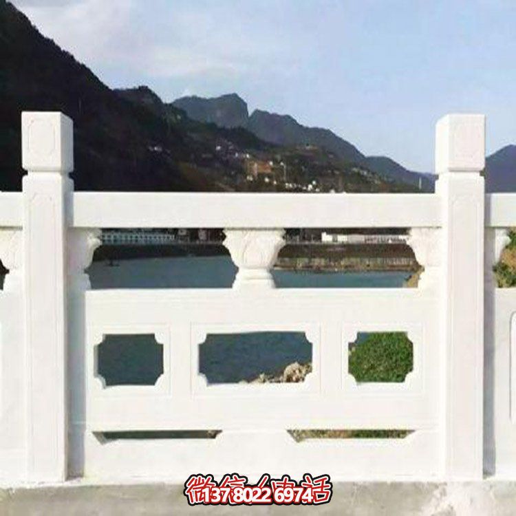 大理石雕刻石欄桿，美輪美奐，護(hù)佑家園
