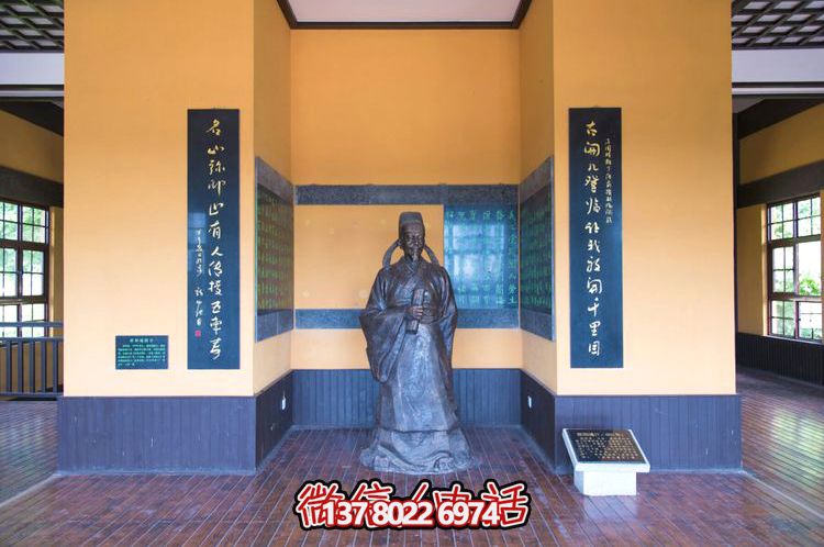 歐陽詢鑄銅雕像，讓歷史文化名人永恒鐫刻