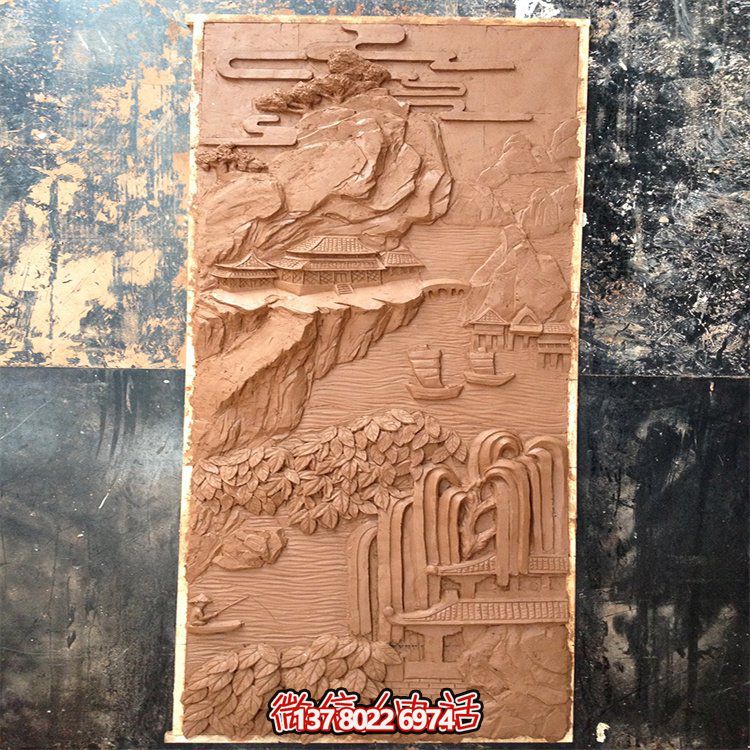 中式大理石浮雕壁畫雕塑，為景區(qū)園林室外擺放而制