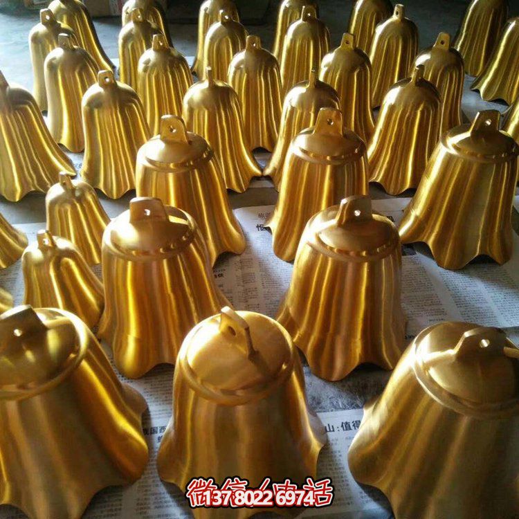 純銅雕塑銅鐘，點(diǎn)綴寺廟景觀