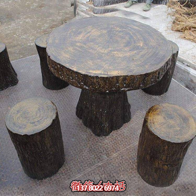 玻璃鋼樹木仿真凳子，為公園戶外空間提供美觀休閑