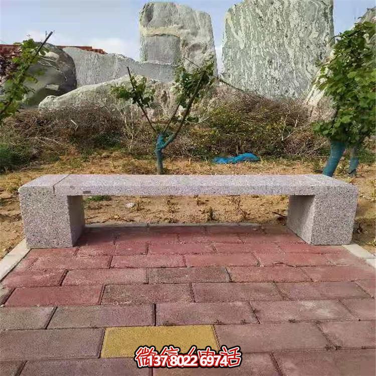 花崗巖長形石凳，裝飾您的小區(qū)公園