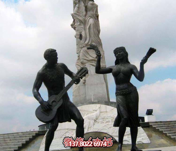 歡迎來(lái)到江蘇雕塑——“彈吉他的人物銅雕”