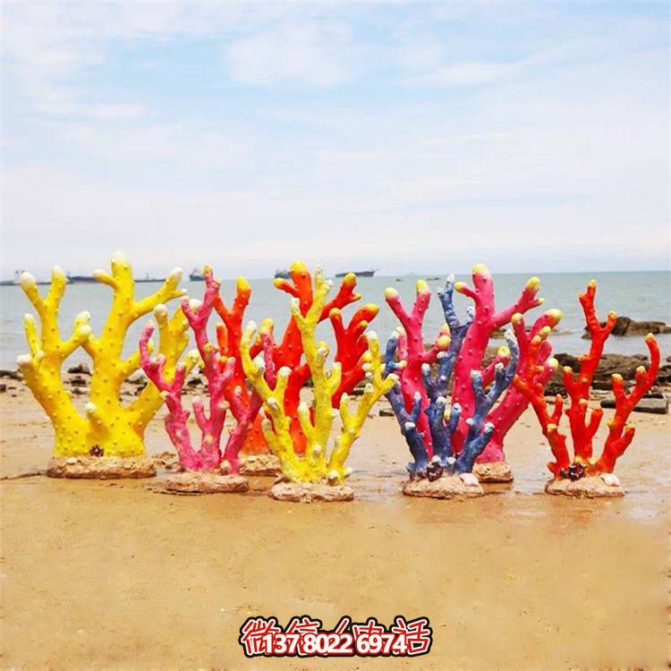 萌趣海豹玻璃鋼珊瑚擺件，溫馨卡通創(chuàng)意裝飾