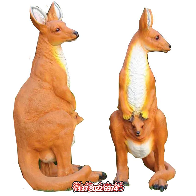 大型袋鼠雕塑，景觀完美打造公園景區(qū)