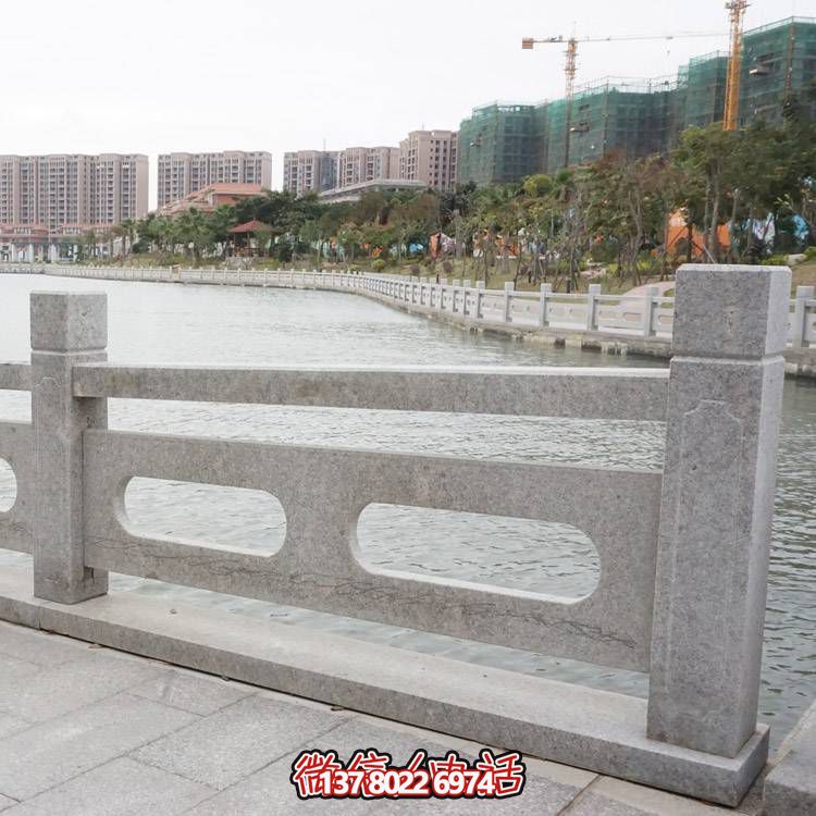 防護(hù)花崗巖石欄桿組合，完美裝飾湖邊公園