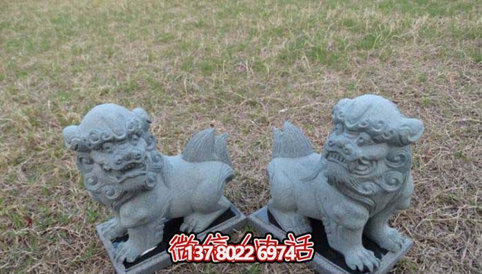 精美創(chuàng)意獅子大理石擺件，為戶(hù)外園林景觀(guān)增添更多美感