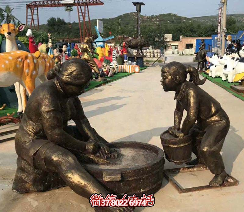 【親情無價，母親洗衣服記憶——母親洗衣服銅雕雕塑景區(qū)】