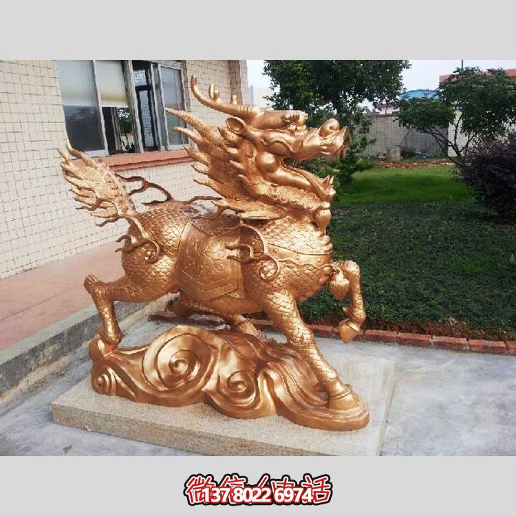 非凡精致的不銹鋼麒麟雕塑，裝點你的別墅庭院