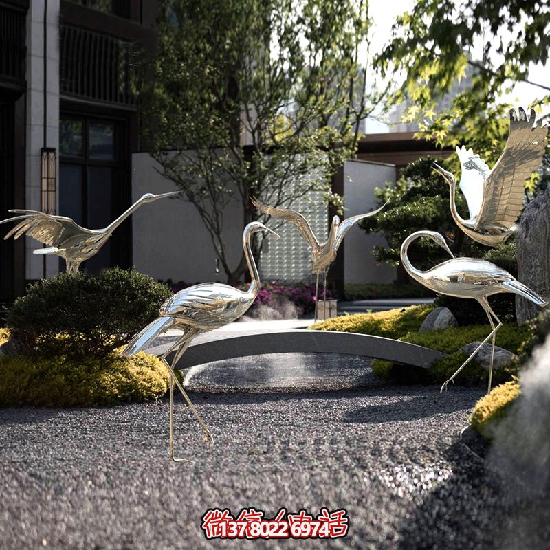 戶(hù)外景觀(guān)裝飾品擺件仙鶴雕塑